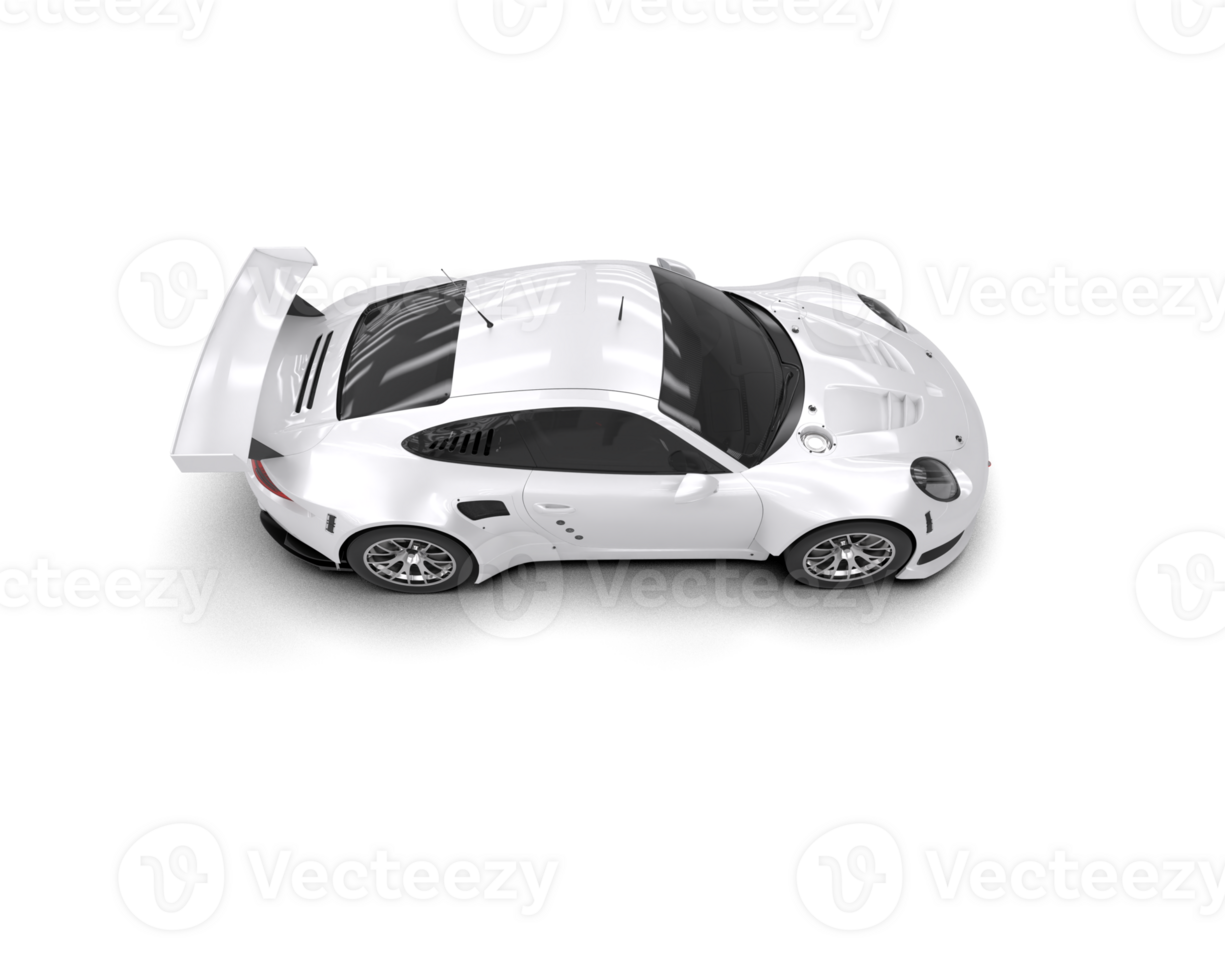 Realistic race car isolated on background. 3d rendering - illustration png