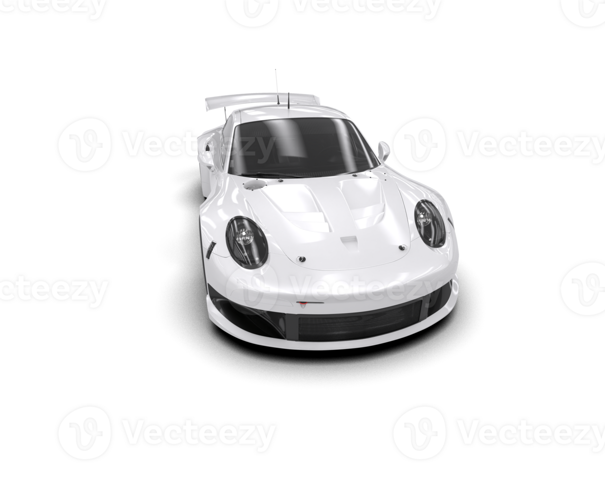 Realistic race car isolated on background. 3d rendering - illustration png
