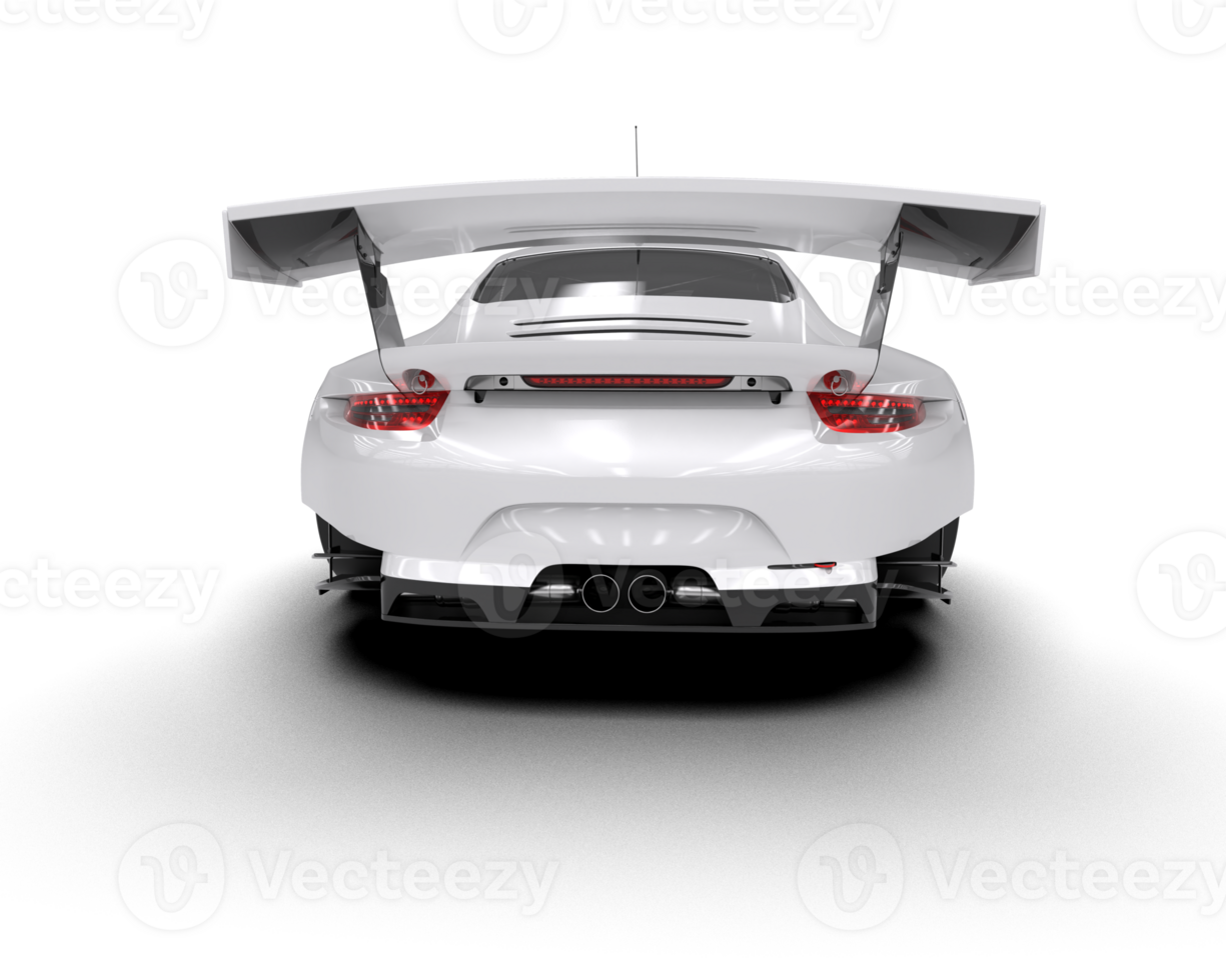 Realistic race car isolated on background. 3d rendering - illustration png