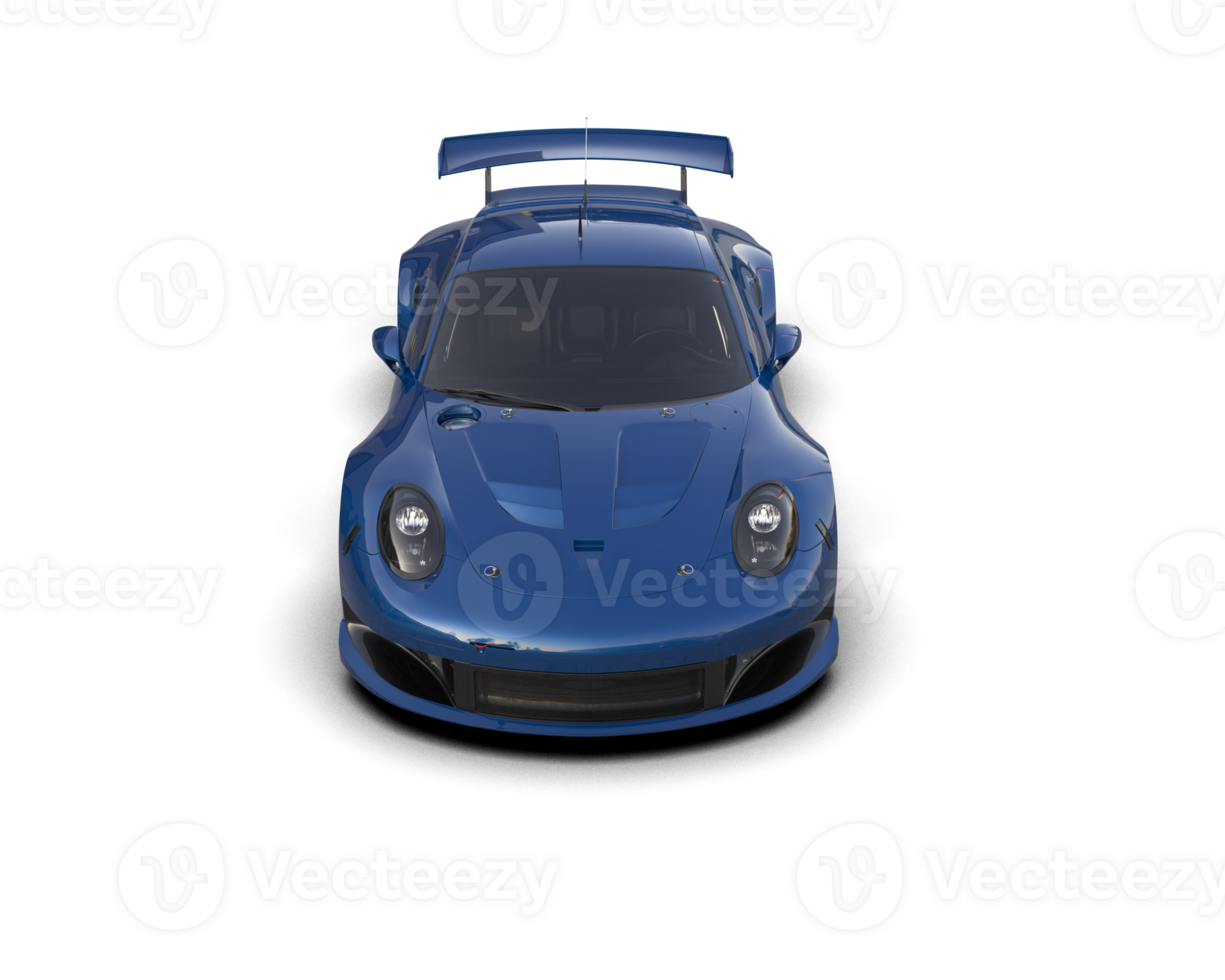Realistic race car isolated on background. 3d rendering - illustration png