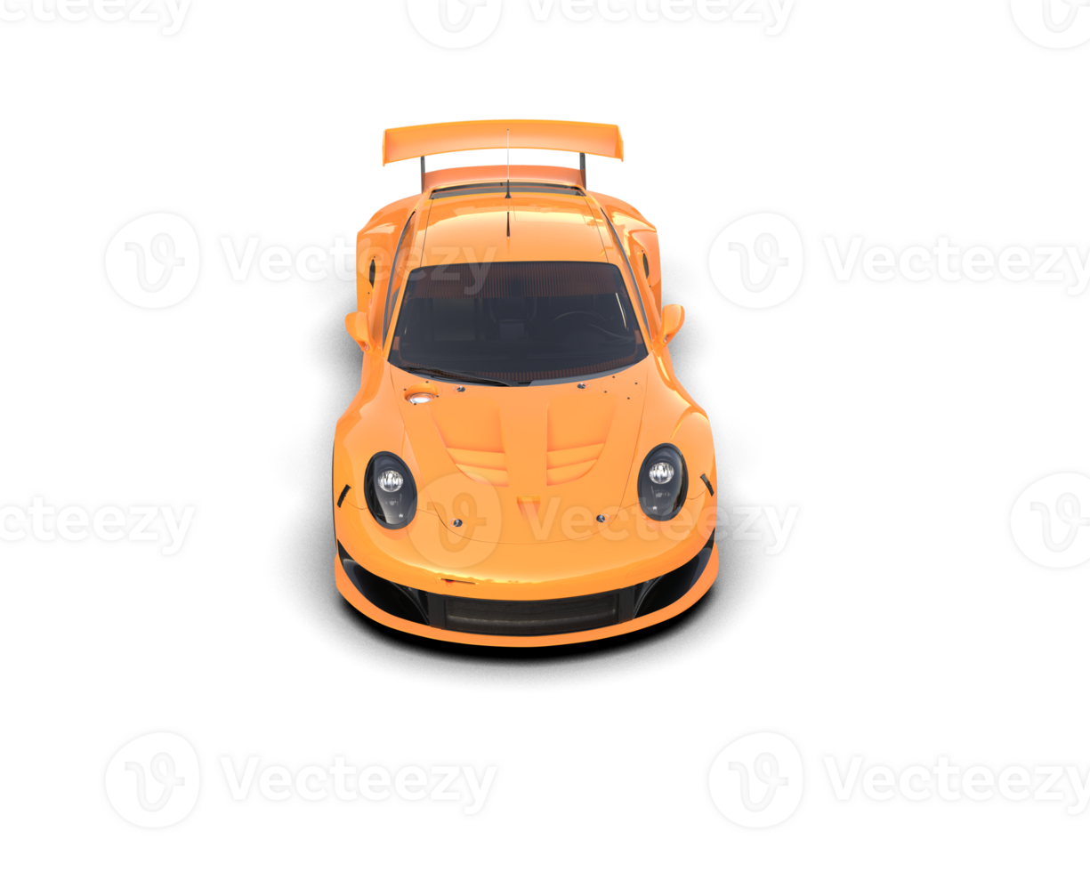 Realistic race car isolated on background. 3d rendering - illustration png