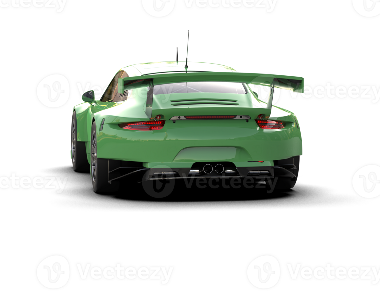 Realistic race car isolated on background. 3d rendering - illustration png