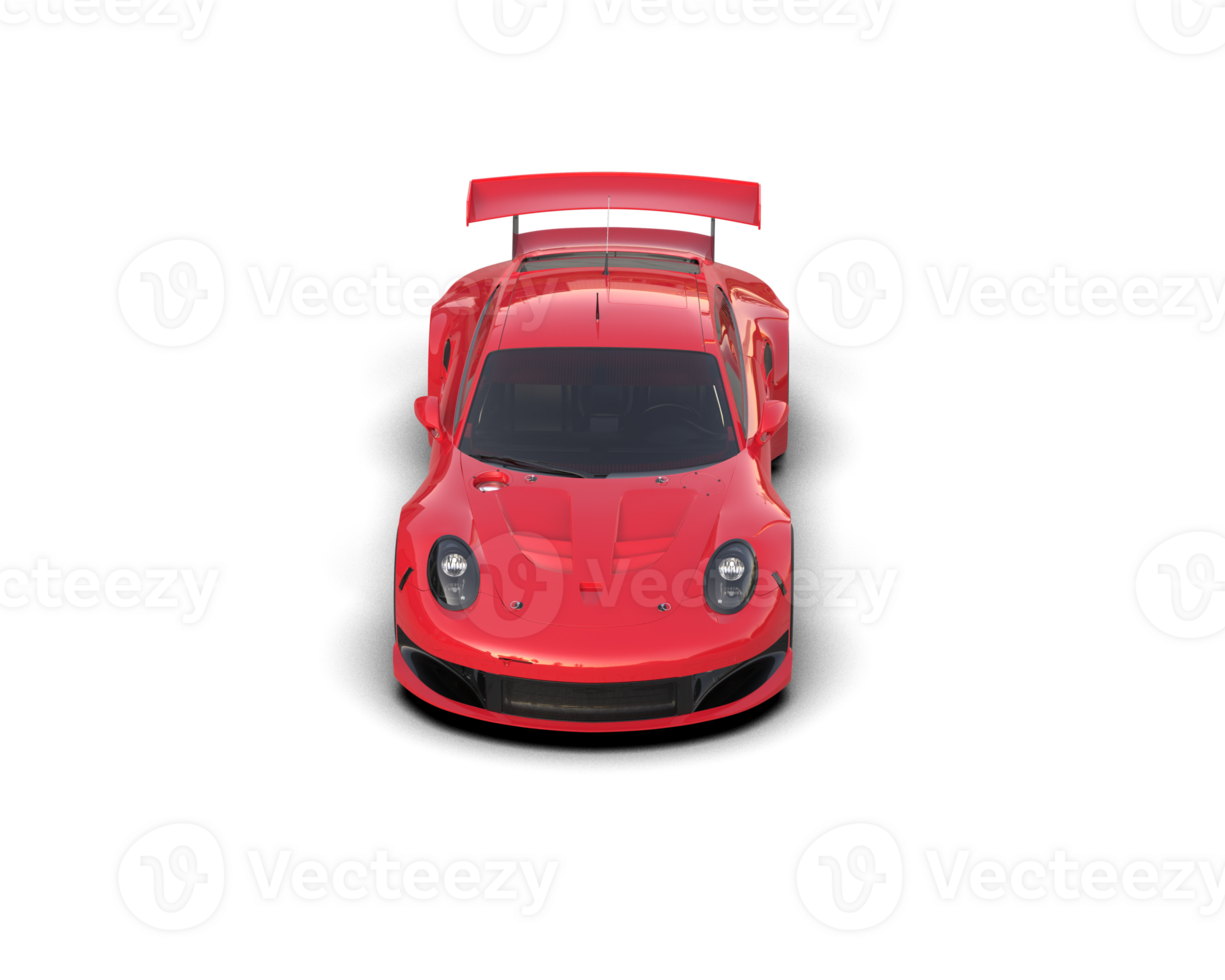 Realistic race car isolated on background. 3d rendering - illustration png
