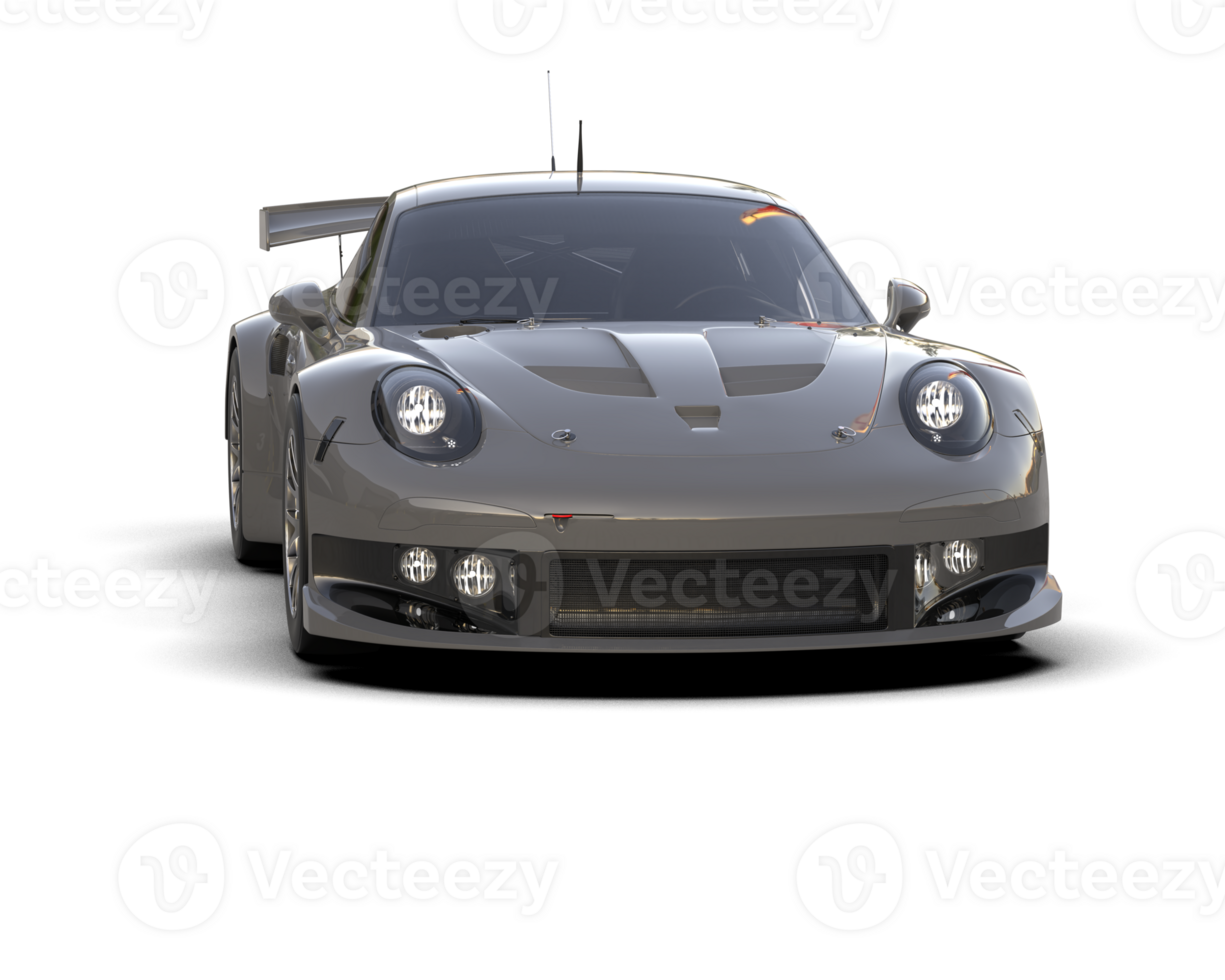 Realistic race car isolated on background. 3d rendering - illustration png