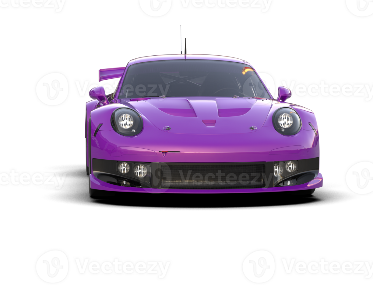 Realistic race car isolated on background. 3d rendering - illustration png