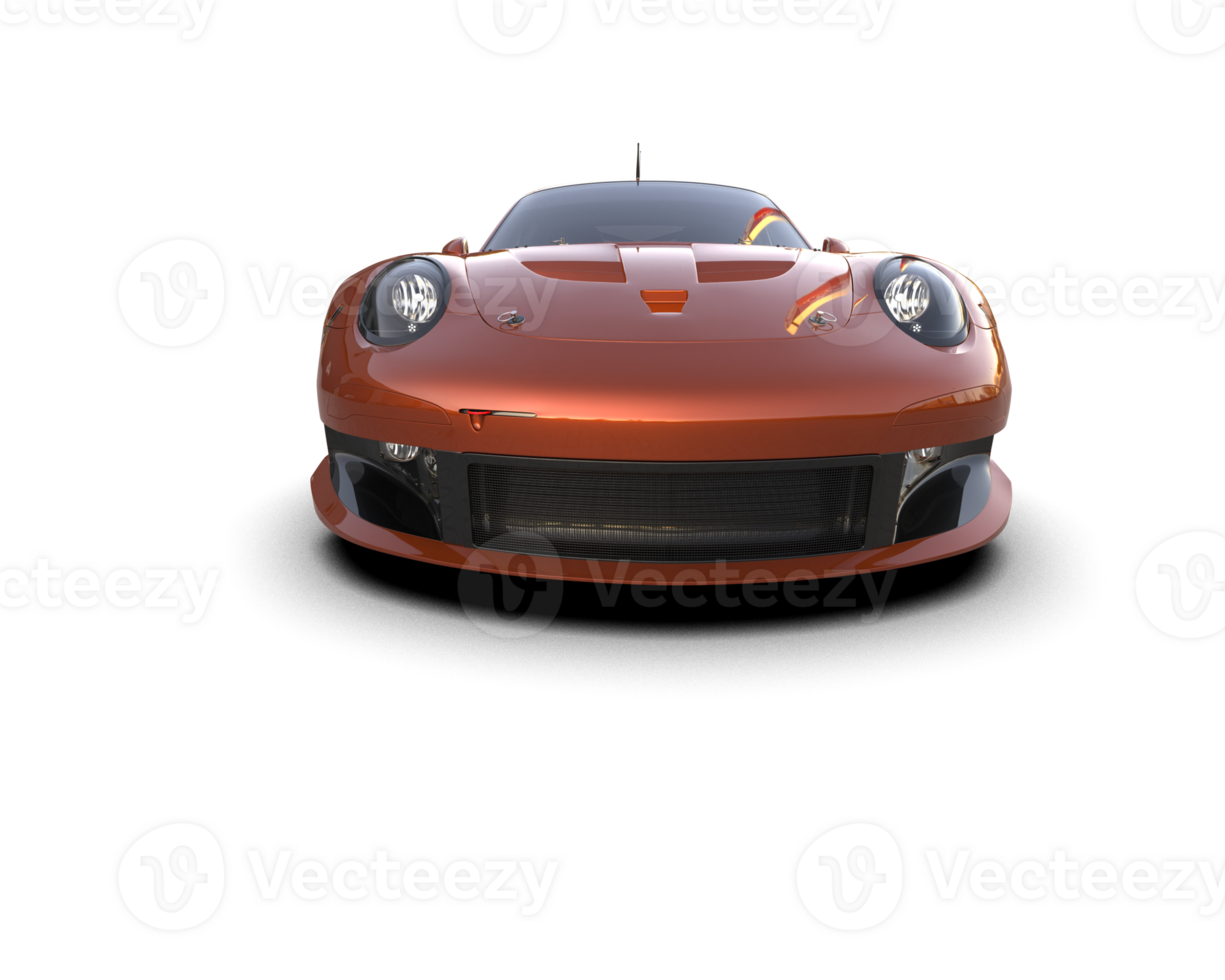 Realistic race car isolated on background. 3d rendering - illustration png