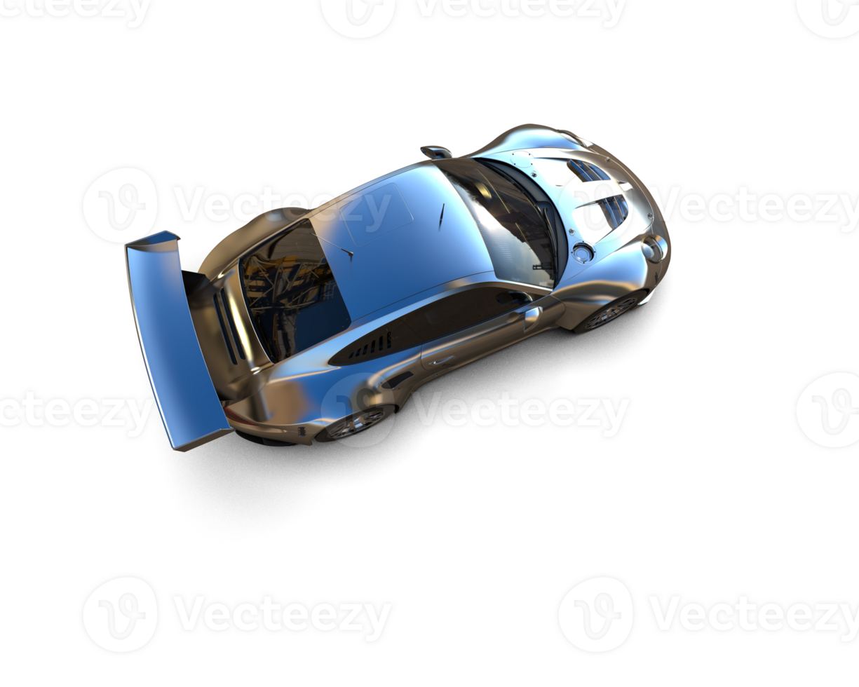 Realistic race car isolated on background. 3d rendering - illustration png