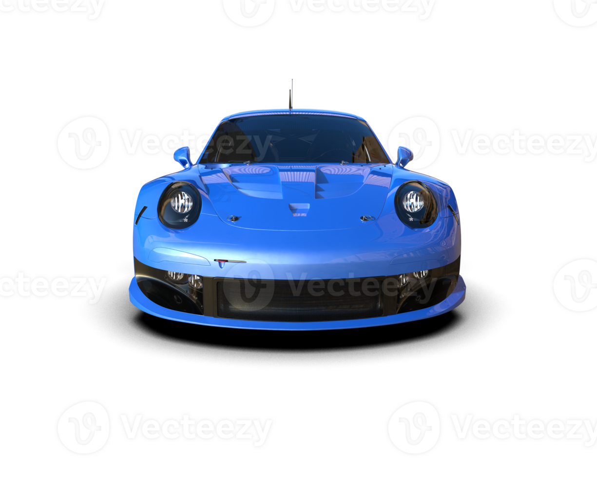 Realistic race car isolated on background. 3d rendering - illustration png