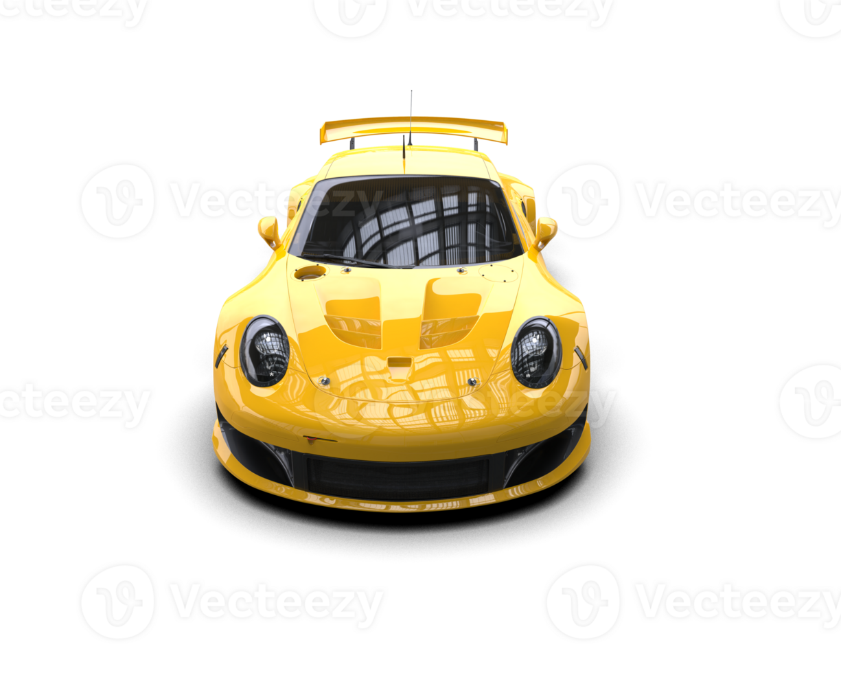 Realistic race car isolated on background. 3d rendering - illustration png