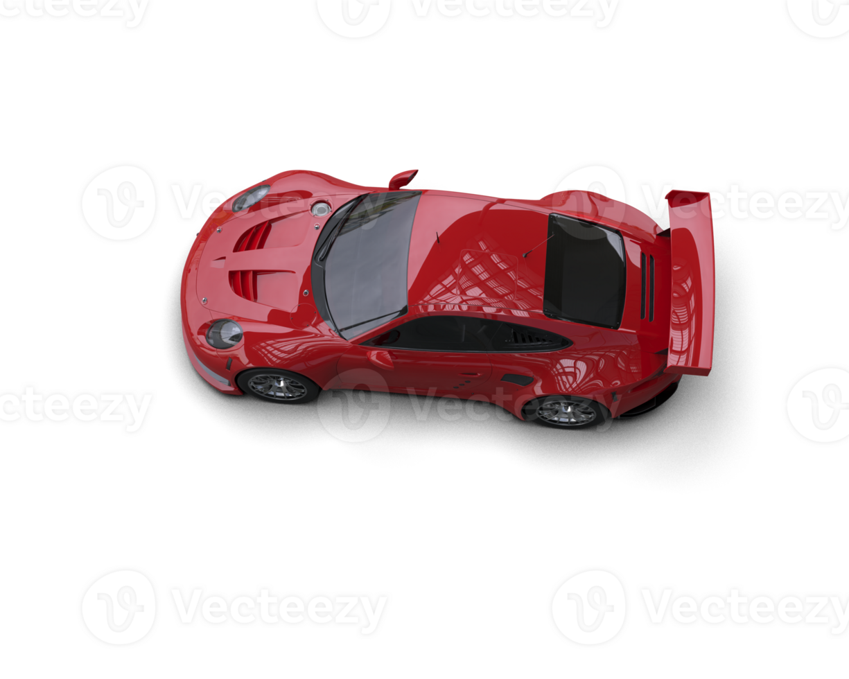 Realistic race car isolated on background. 3d rendering - illustration png