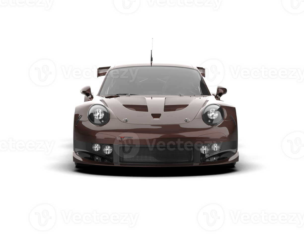 Realistic race car isolated on background. 3d rendering - illustration png