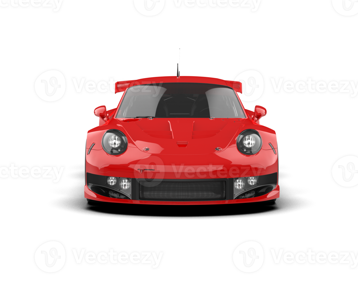 Realistic race car isolated on background. 3d rendering - illustration png
