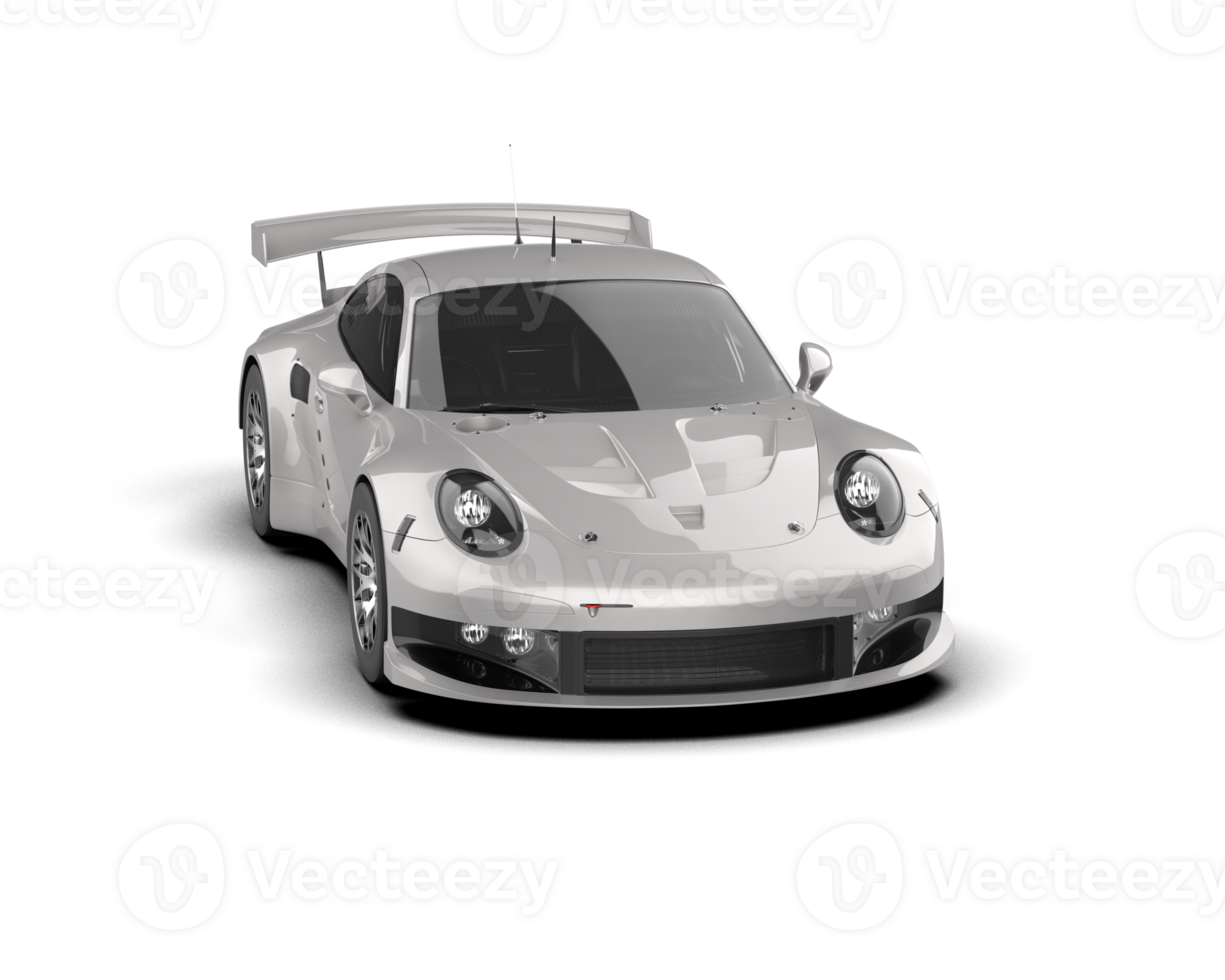 Realistic race car isolated on background. 3d rendering - illustration png