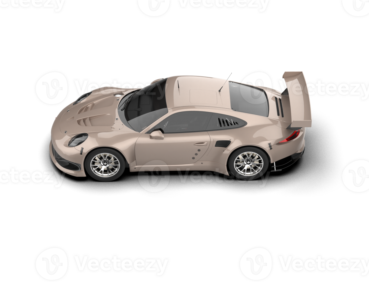 Realistic race car isolated on background. 3d rendering - illustration png