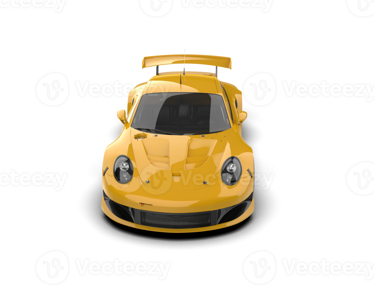 Realistic race car isolated on background. 3d rendering - illustration png