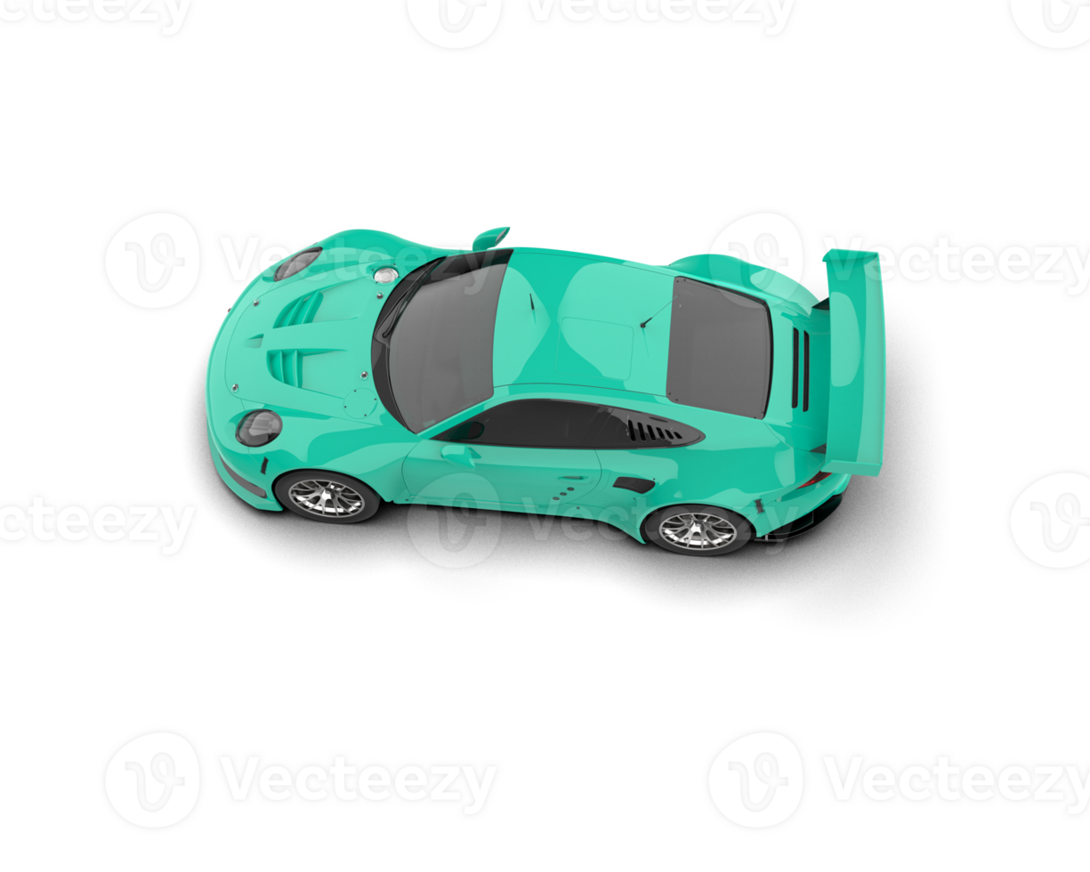 Realistic race car isolated on background. 3d rendering - illustration png