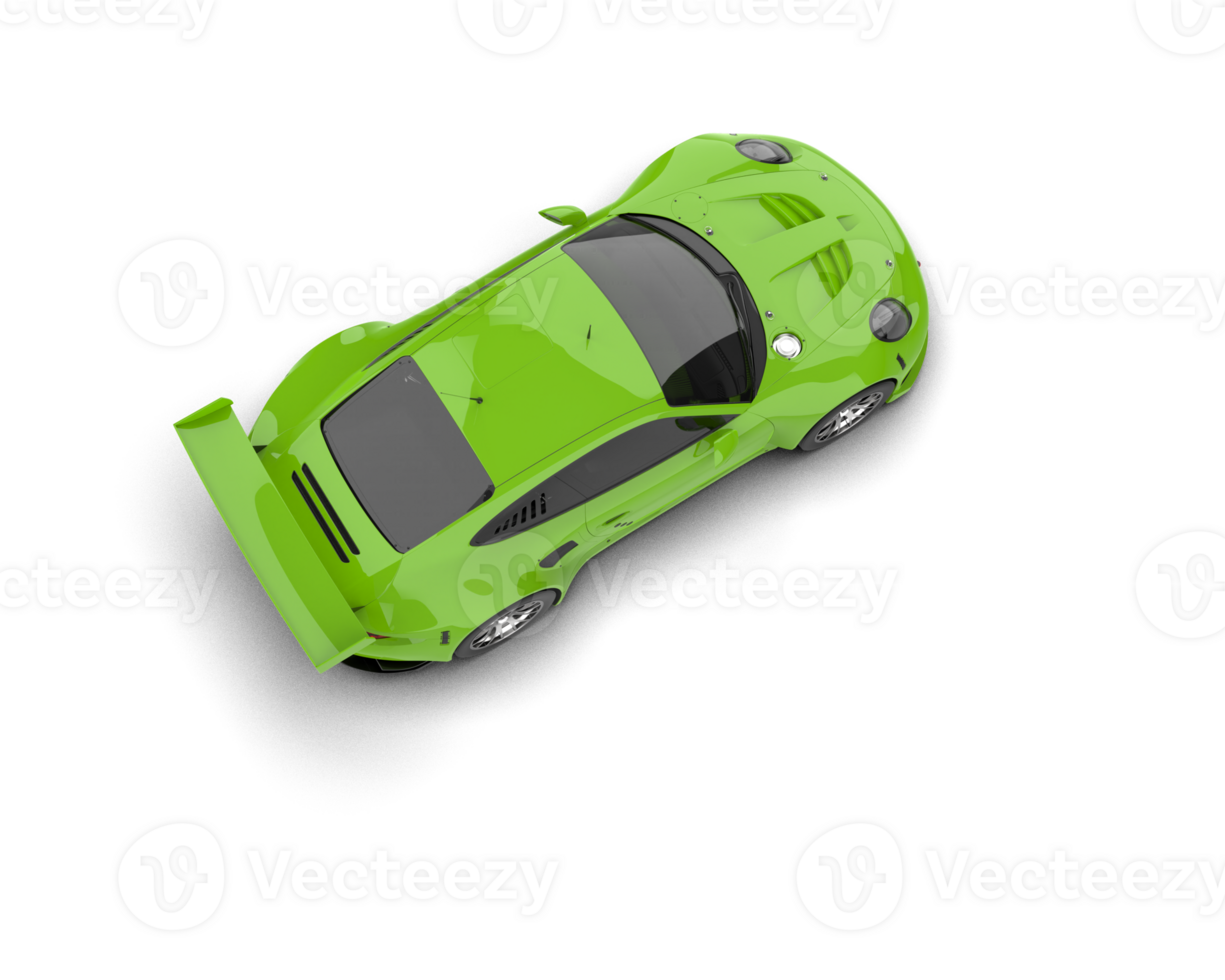 Realistic race car isolated on background. 3d rendering - illustration png