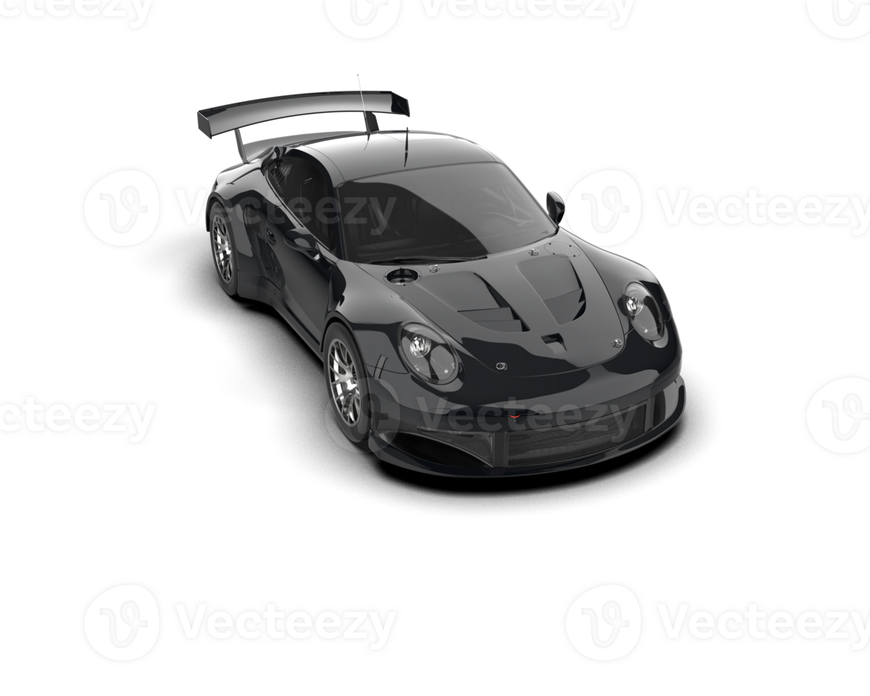 Realistic race car isolated on background. 3d rendering - illustration png