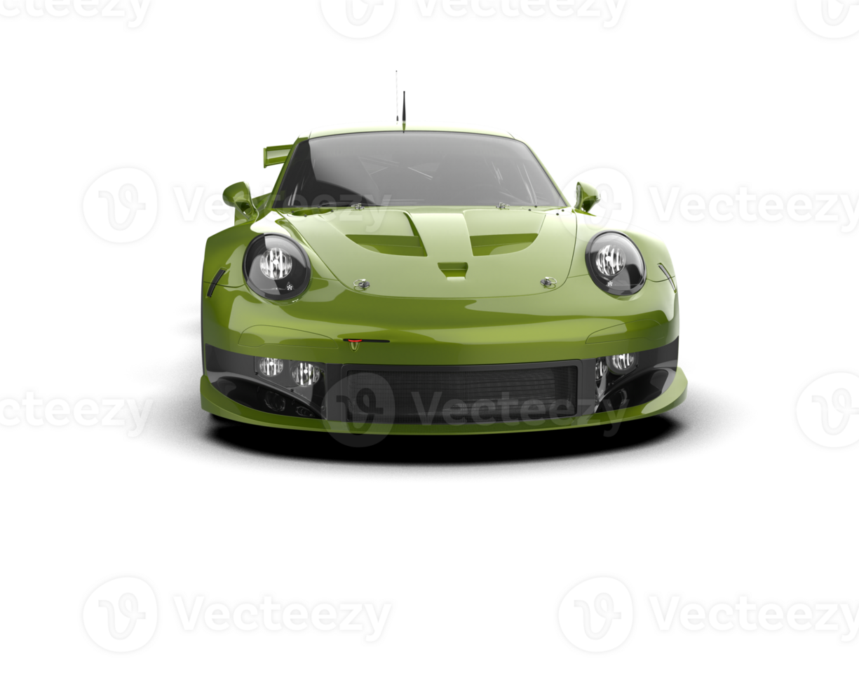Realistic race car isolated on background. 3d rendering - illustration png