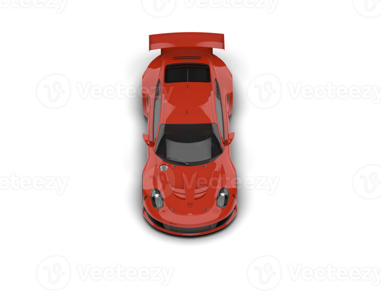 Realistic race car isolated on background. 3d rendering - illustration png
