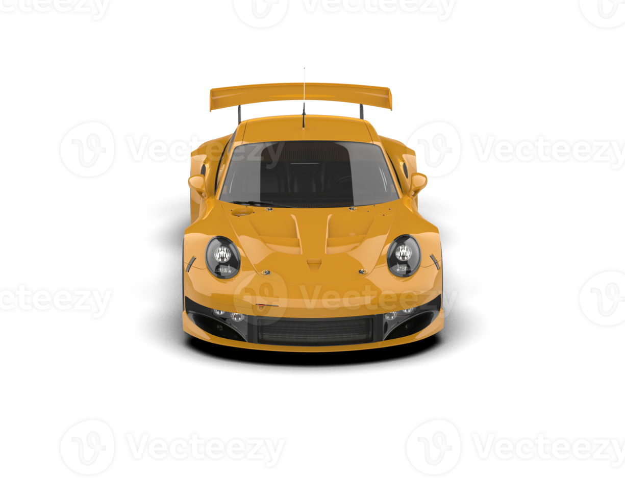 Realistic race car isolated on background. 3d rendering - illustration png