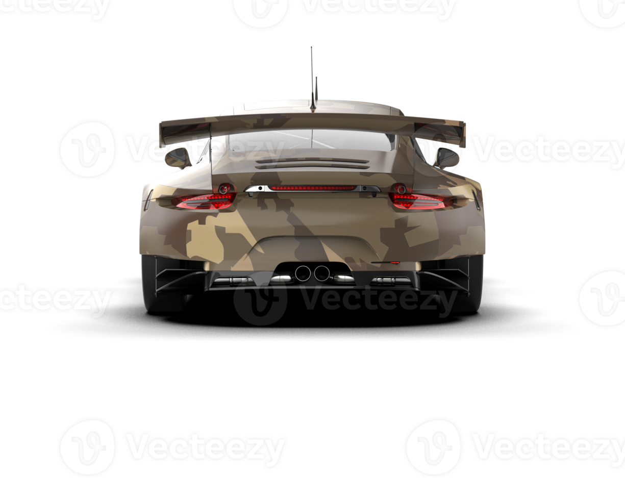 Realistic race car isolated on background. 3d rendering - illustration png