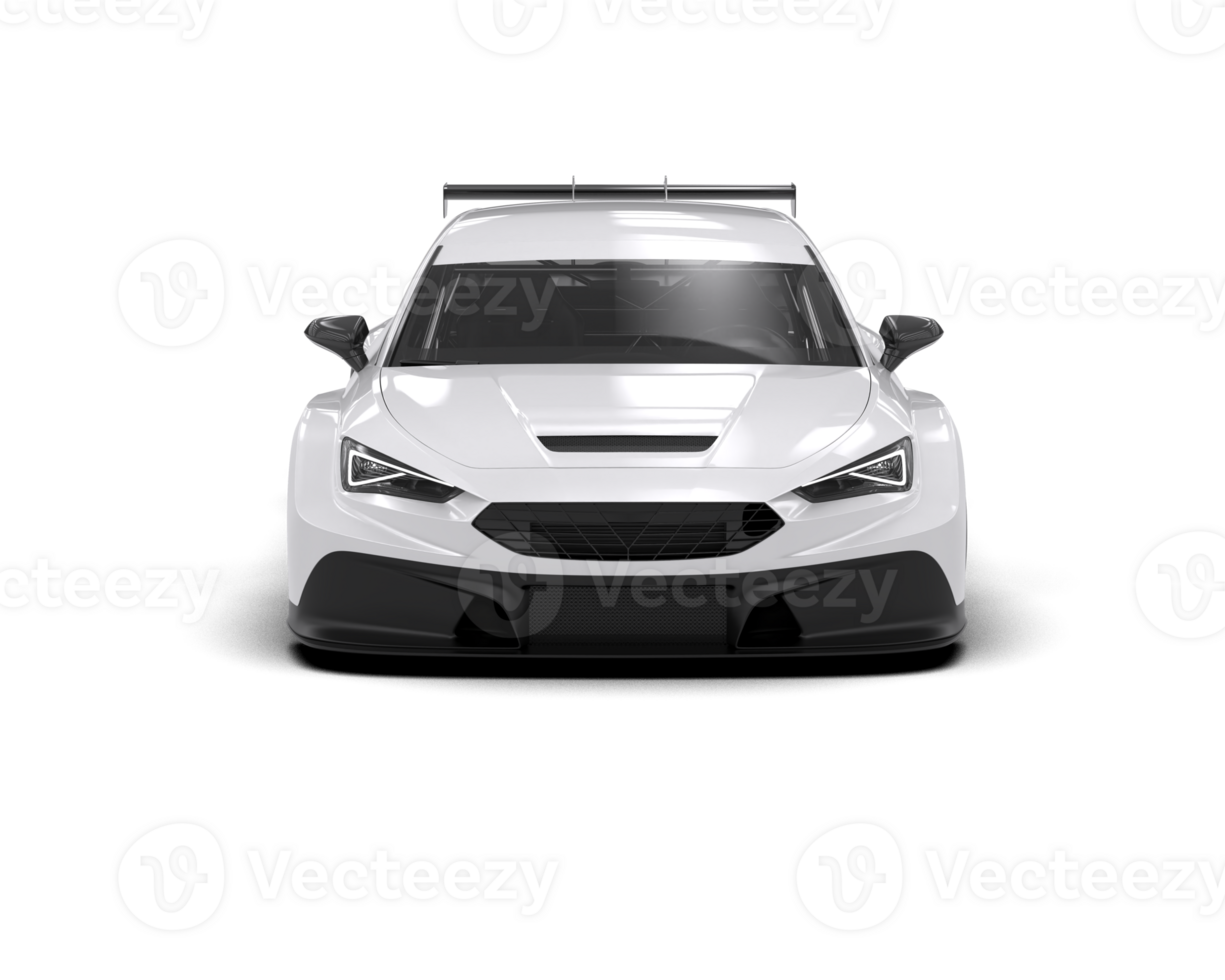 Realistic race car isolated on background. 3d rendering - illustration png