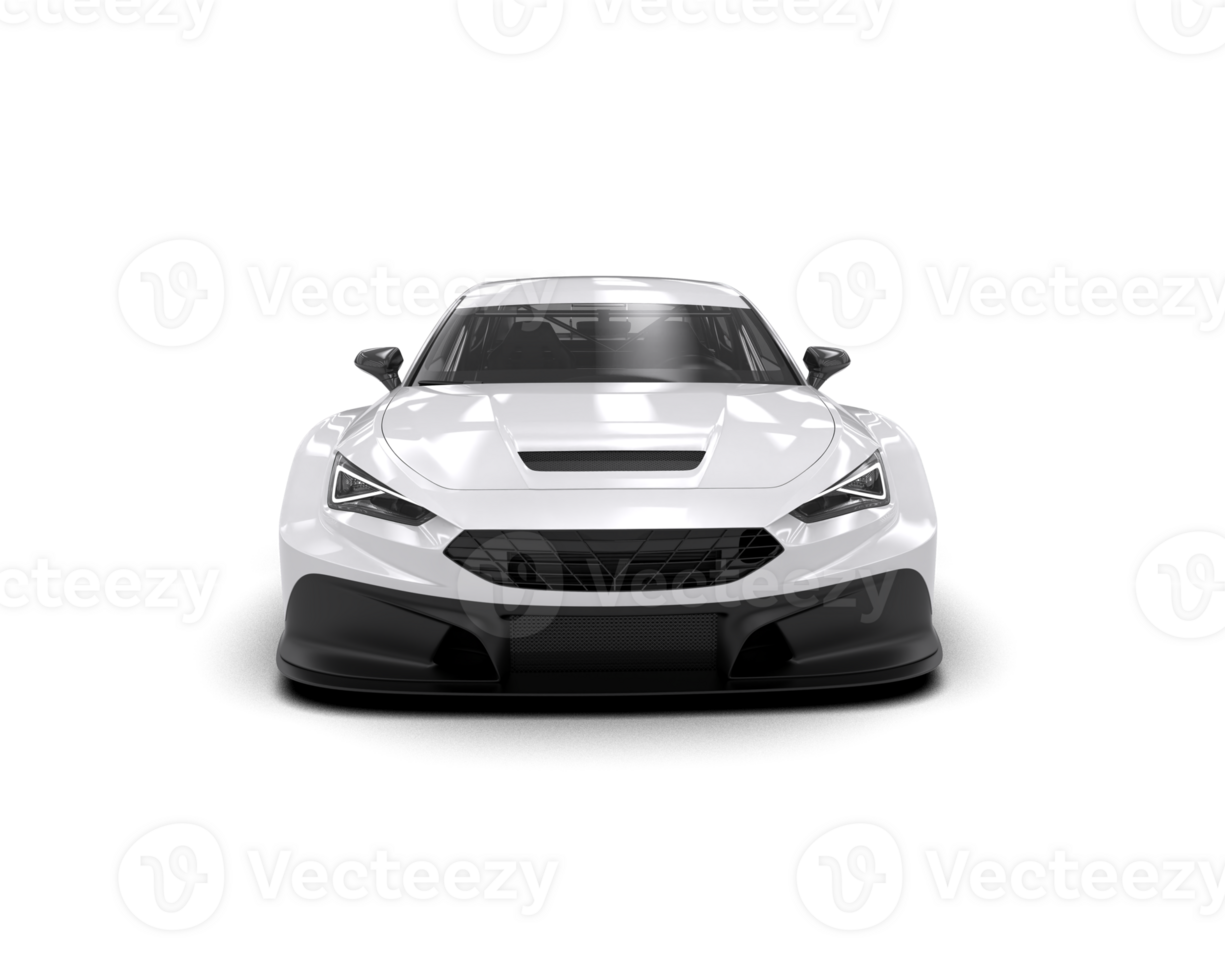 Realistic race car isolated on background. 3d rendering - illustration png