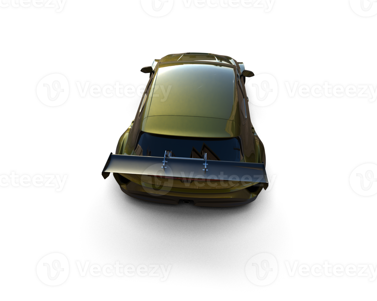 Realistic race car isolated on background. 3d rendering - illustration png