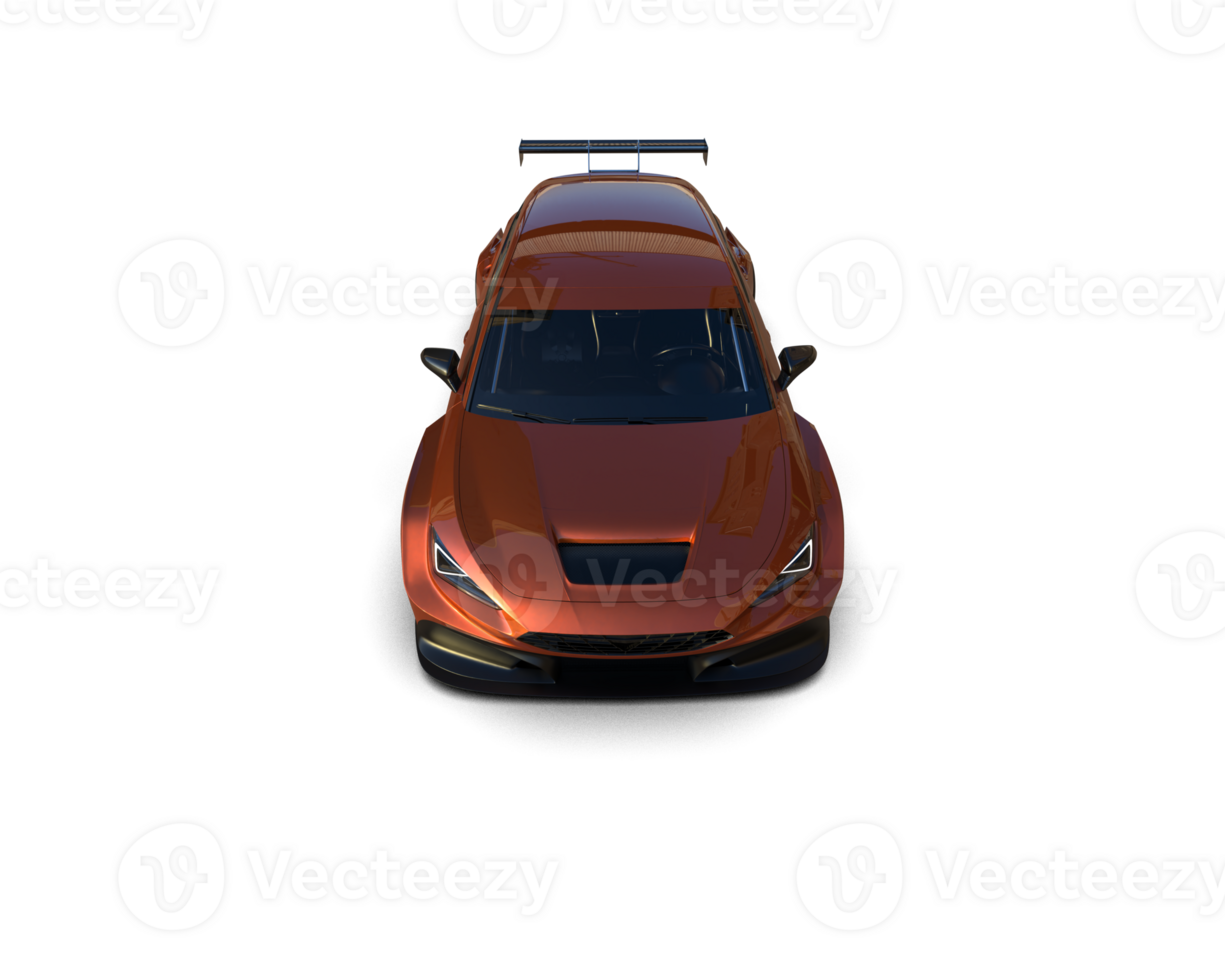 Realistic race car isolated on background. 3d rendering - illustration png