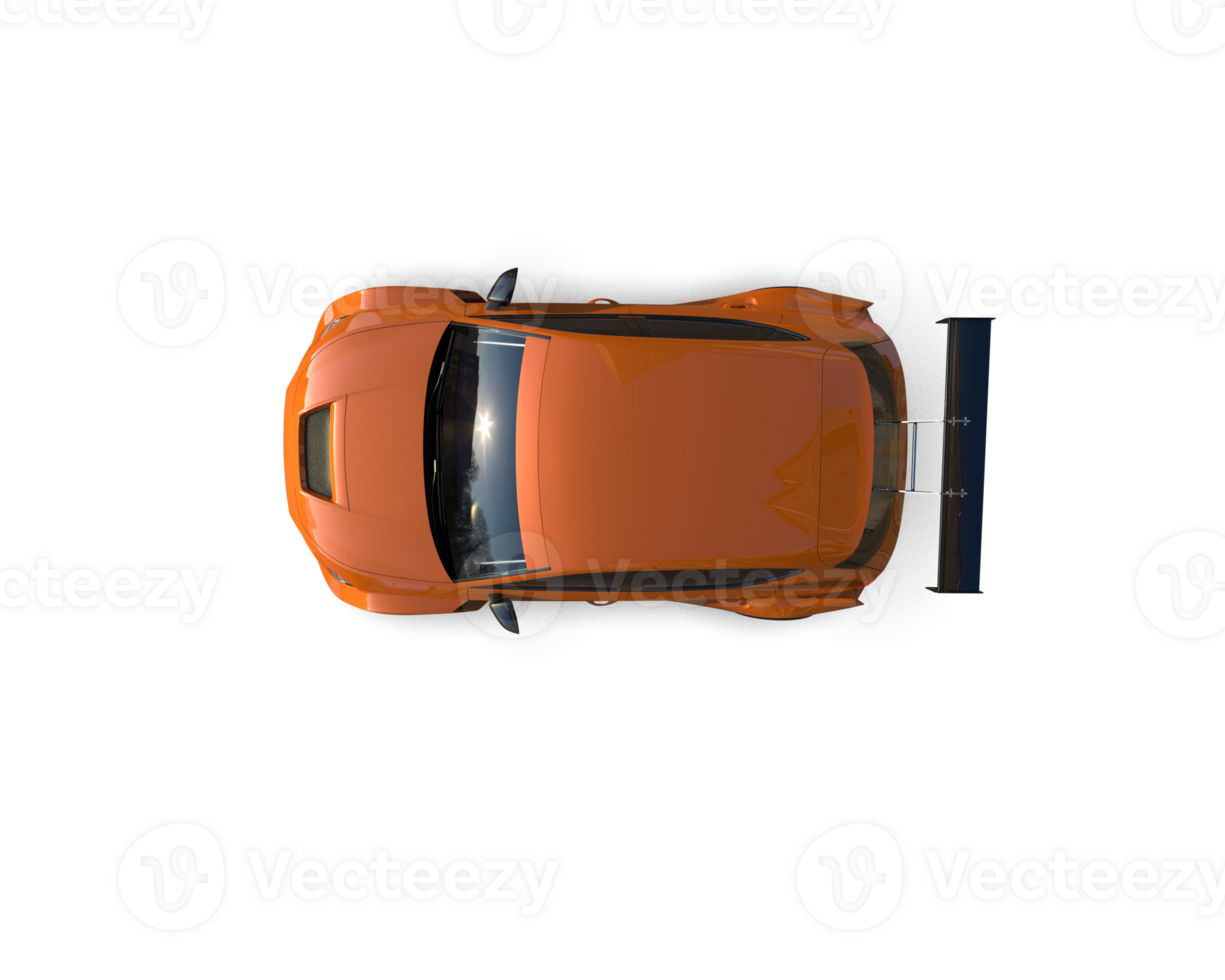Realistic race car isolated on background. 3d rendering - illustration png