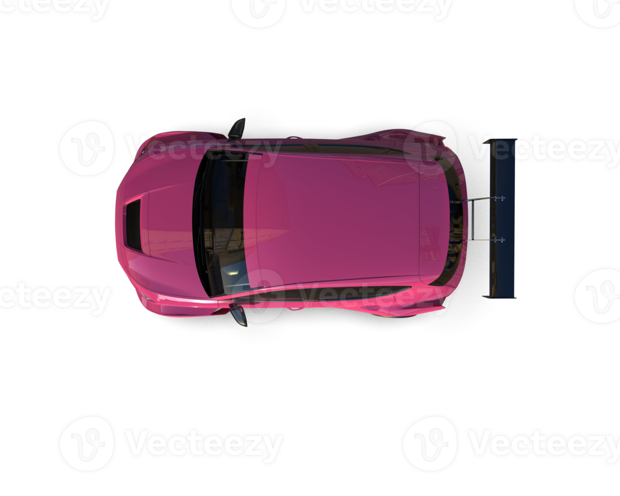 Realistic race car isolated on background. 3d rendering - illustration png