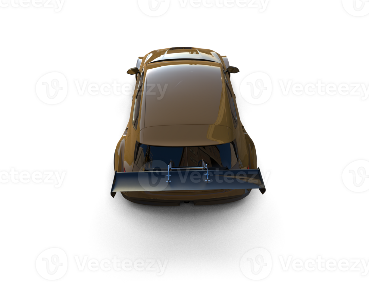 Realistic race car isolated on background. 3d rendering - illustration png