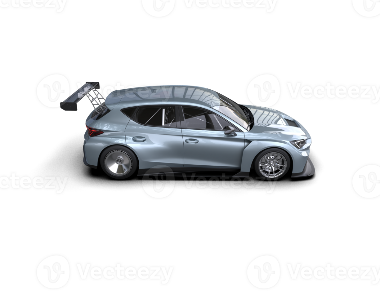 Realistic race car isolated on background. 3d rendering - illustration png