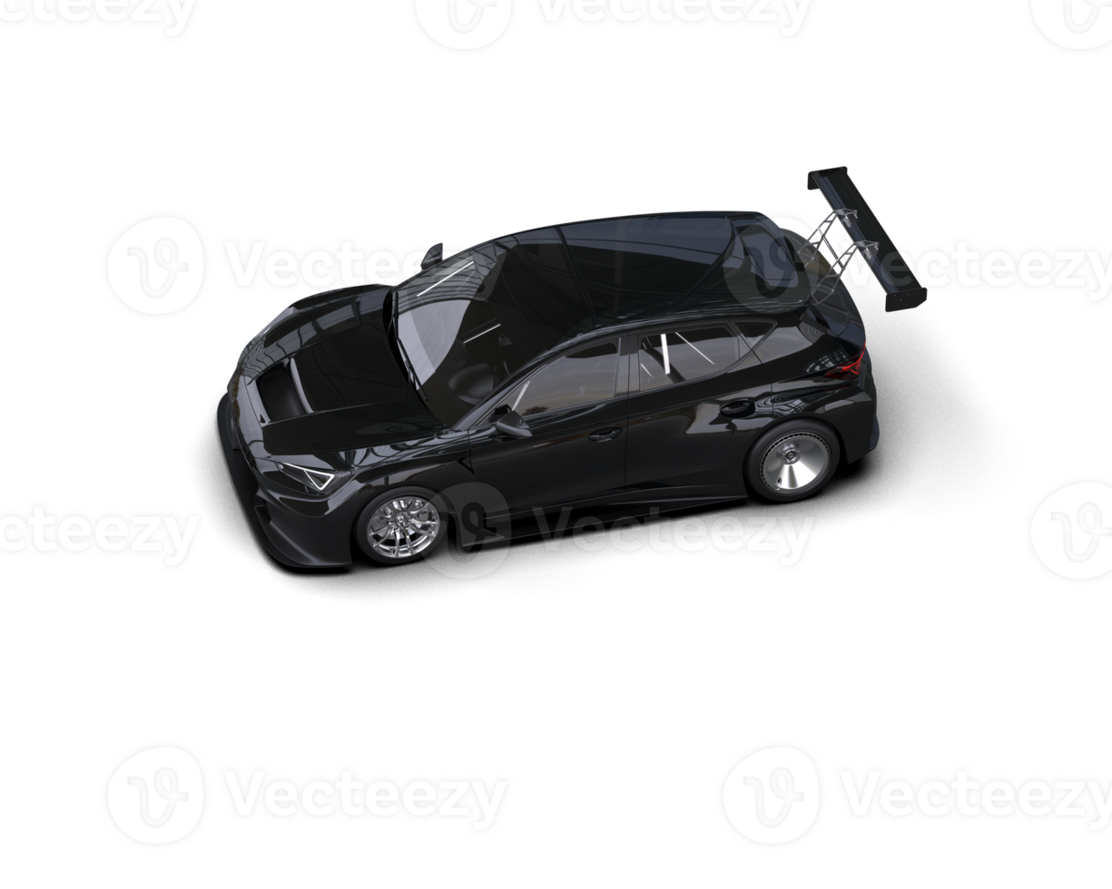 Realistic race car isolated on background. 3d rendering - illustration png