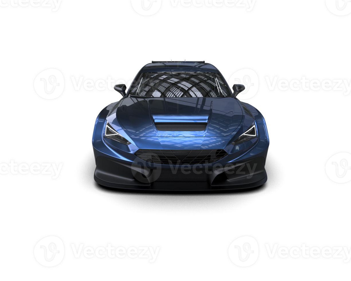 Realistic race car isolated on background. 3d rendering - illustration png