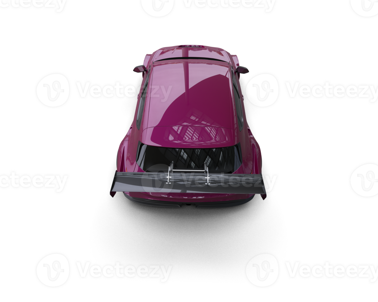 Realistic race car isolated on background. 3d rendering - illustration png