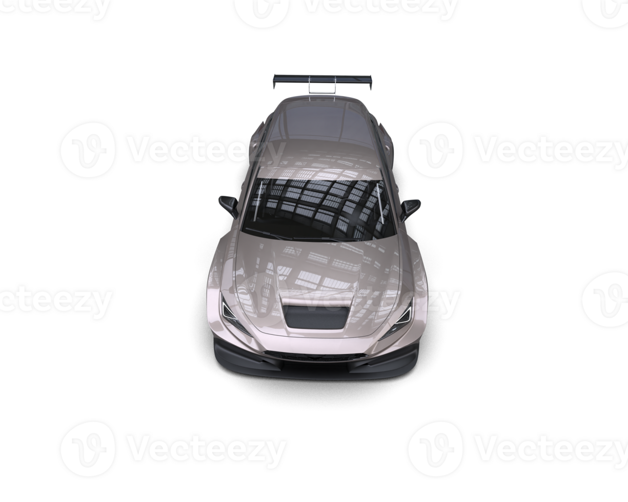 Realistic race car isolated on background. 3d rendering - illustration png