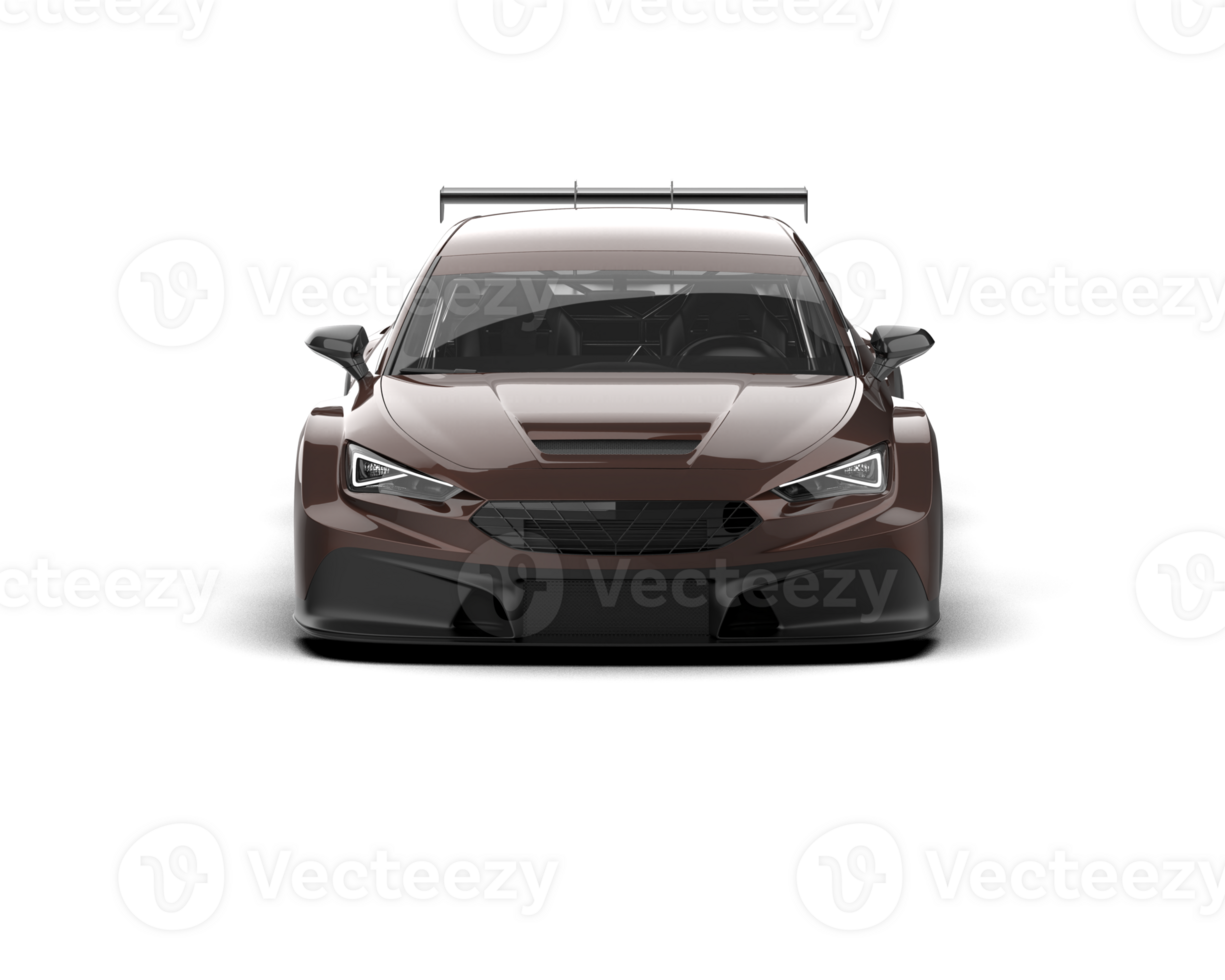 Realistic race car isolated on background. 3d rendering - illustration png