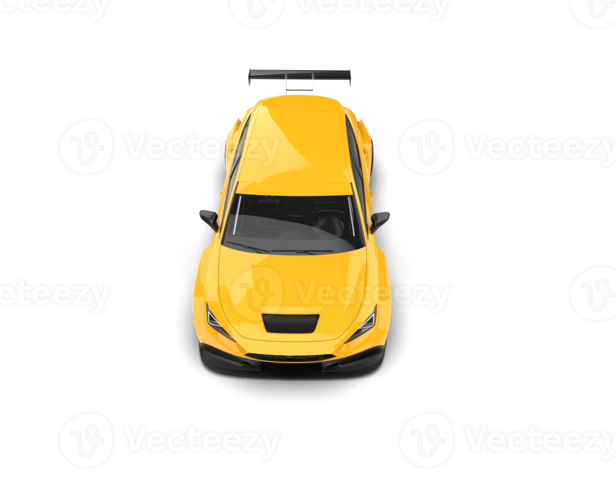 Realistic race car isolated on background. 3d rendering - illustration png