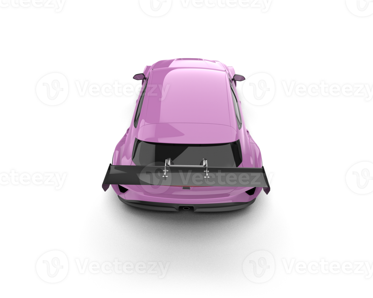Realistic race car isolated on background. 3d rendering - illustration png
