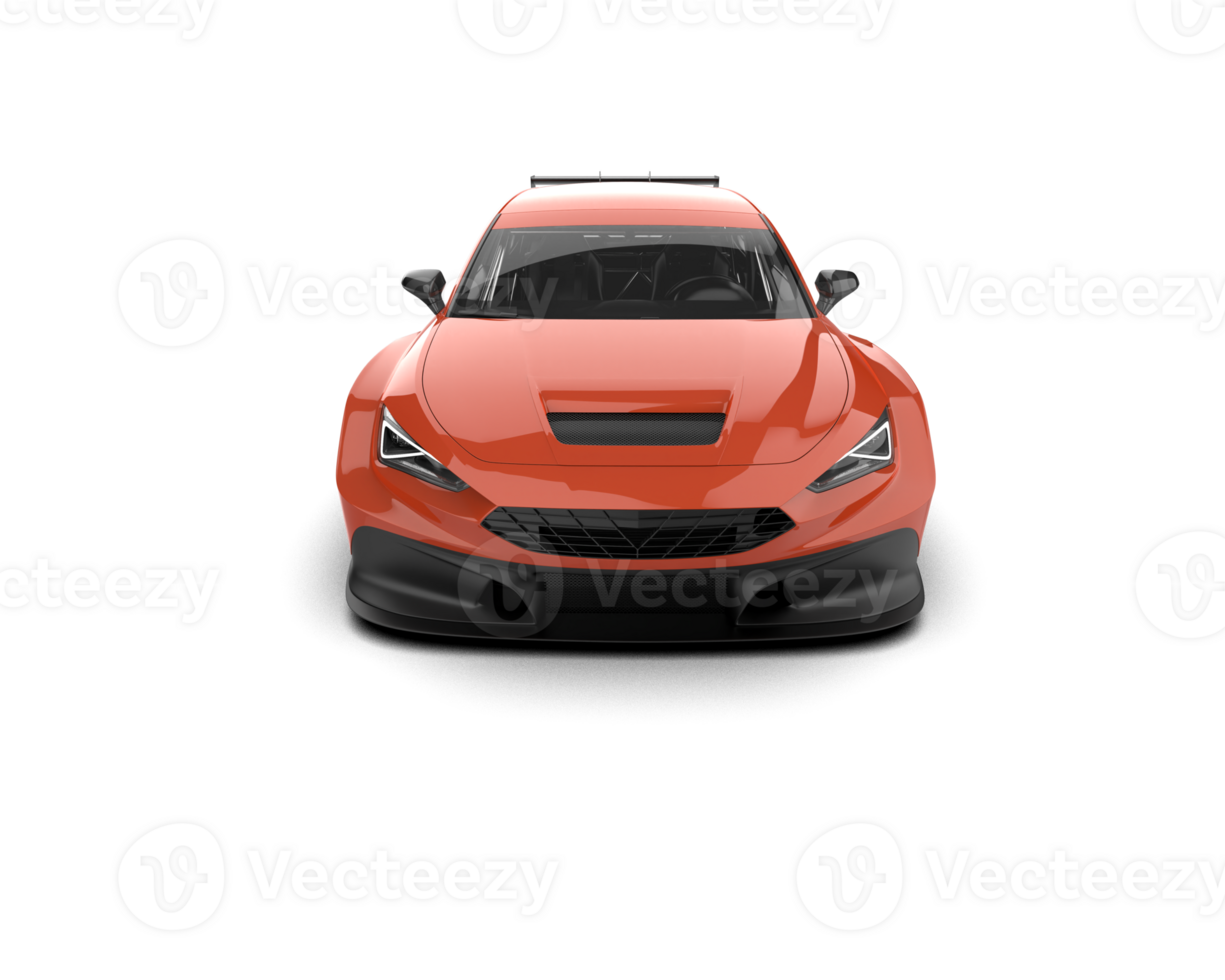 Realistic race car isolated on background. 3d rendering - illustration png