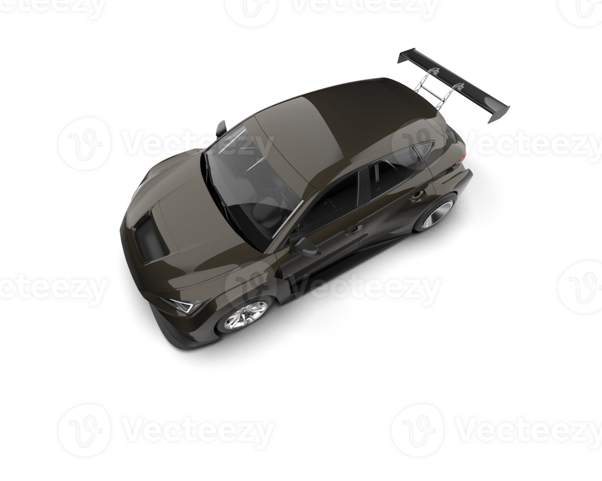 Realistic race car isolated on background. 3d rendering - illustration png