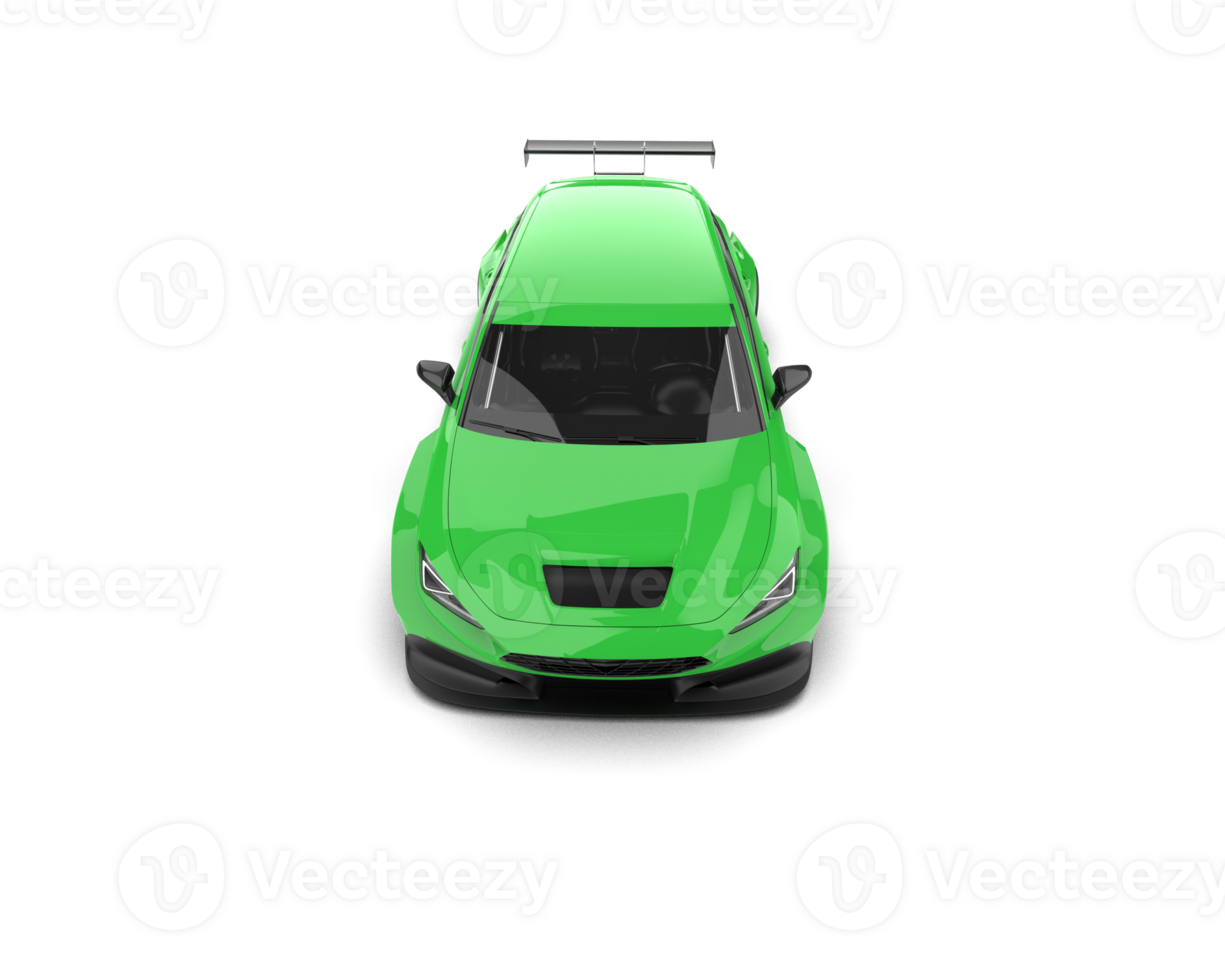 Realistic race car isolated on background. 3d rendering - illustration png