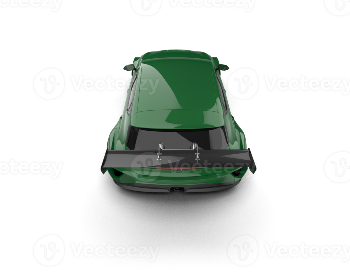 Realistic race car isolated on background. 3d rendering - illustration png