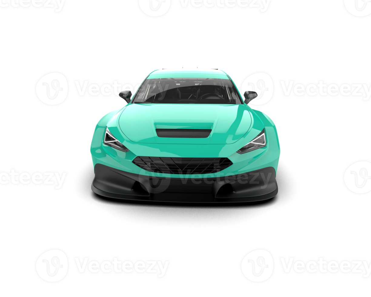Realistic race car isolated on background. 3d rendering - illustration png