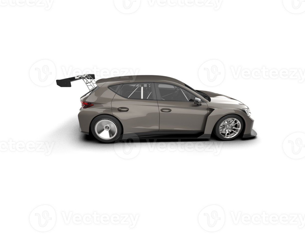 Realistic race car isolated on background. 3d rendering - illustration png