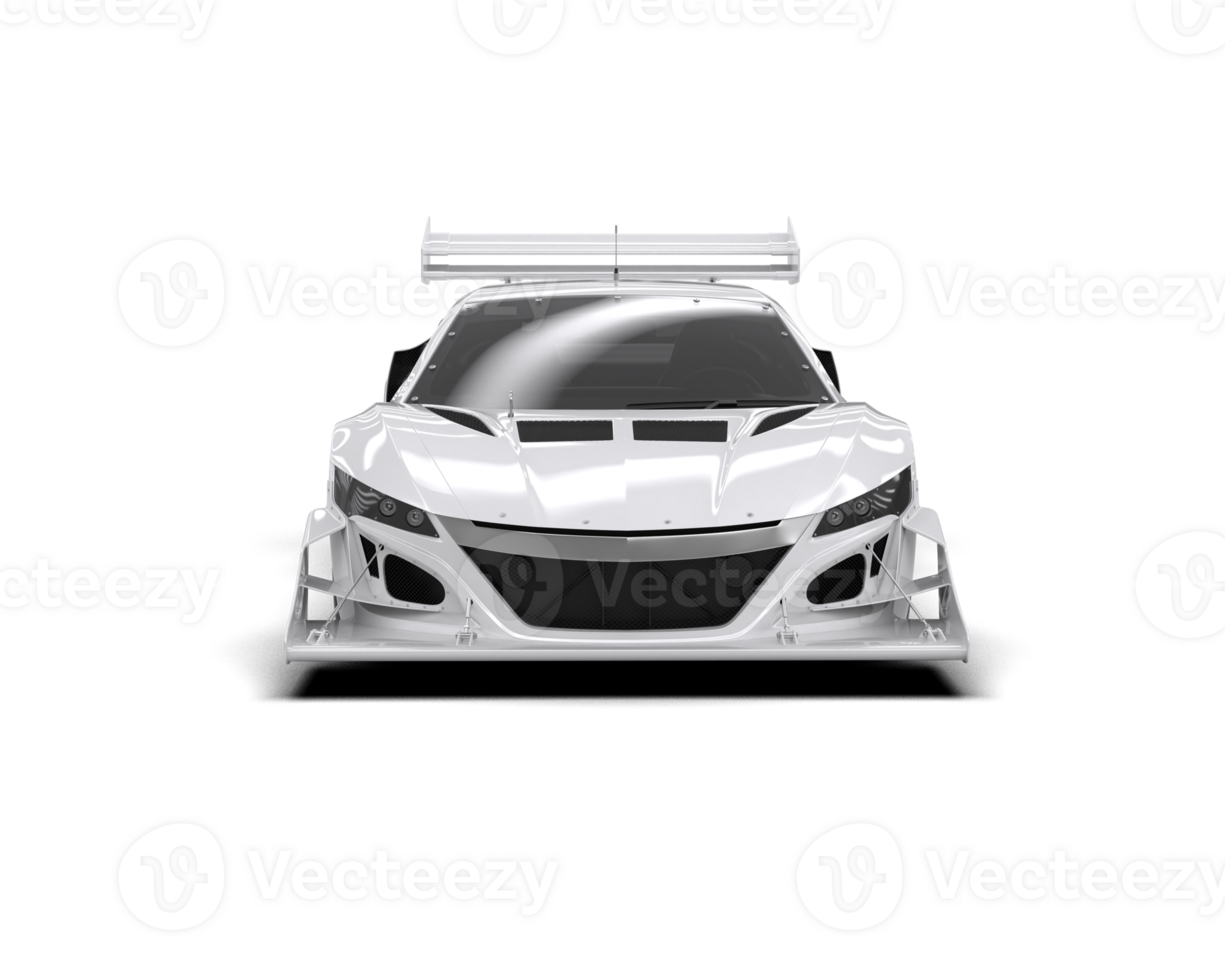Realistic race car isolated on background. 3d rendering - illustration png