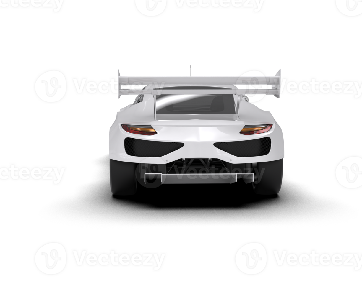 Realistic race car isolated on background. 3d rendering - illustration png