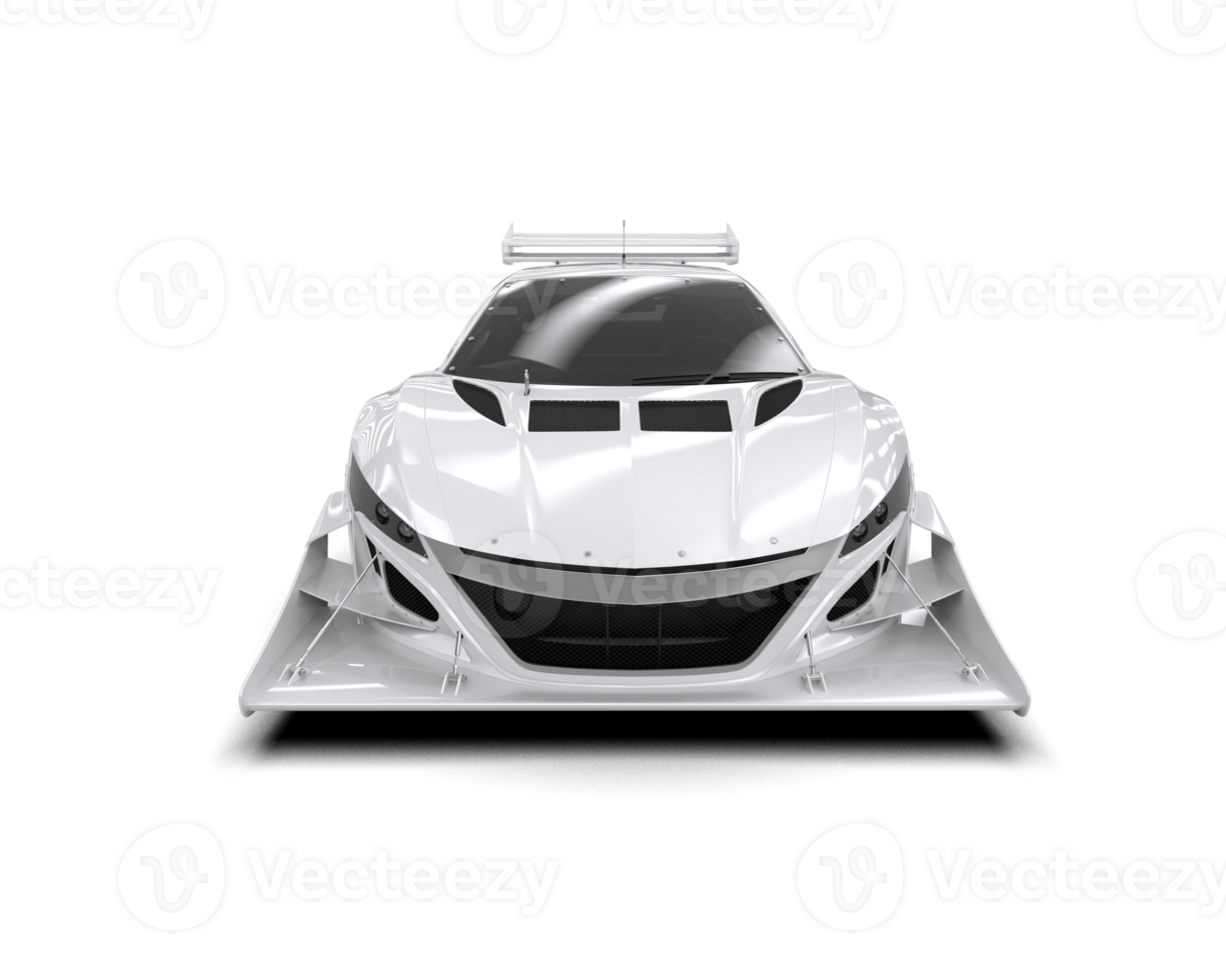 Realistic race car isolated on background. 3d rendering - illustration png